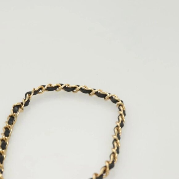 CHANEL Chain Shoulder Bag Enamel Black Gold CC - Picture 11 of 15